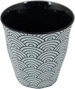 Bo-Camp Servies - Mix & Match - 16 Delig - Zwart/Wit -Buiten Kamperen 1008x1200