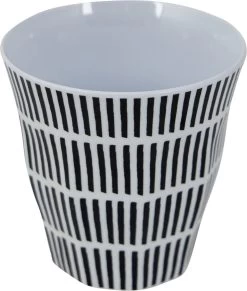 Bo-Camp Servies - Mix & Match - 16 Delig - Zwart/Wit -Buiten Kamperen 1018x1200