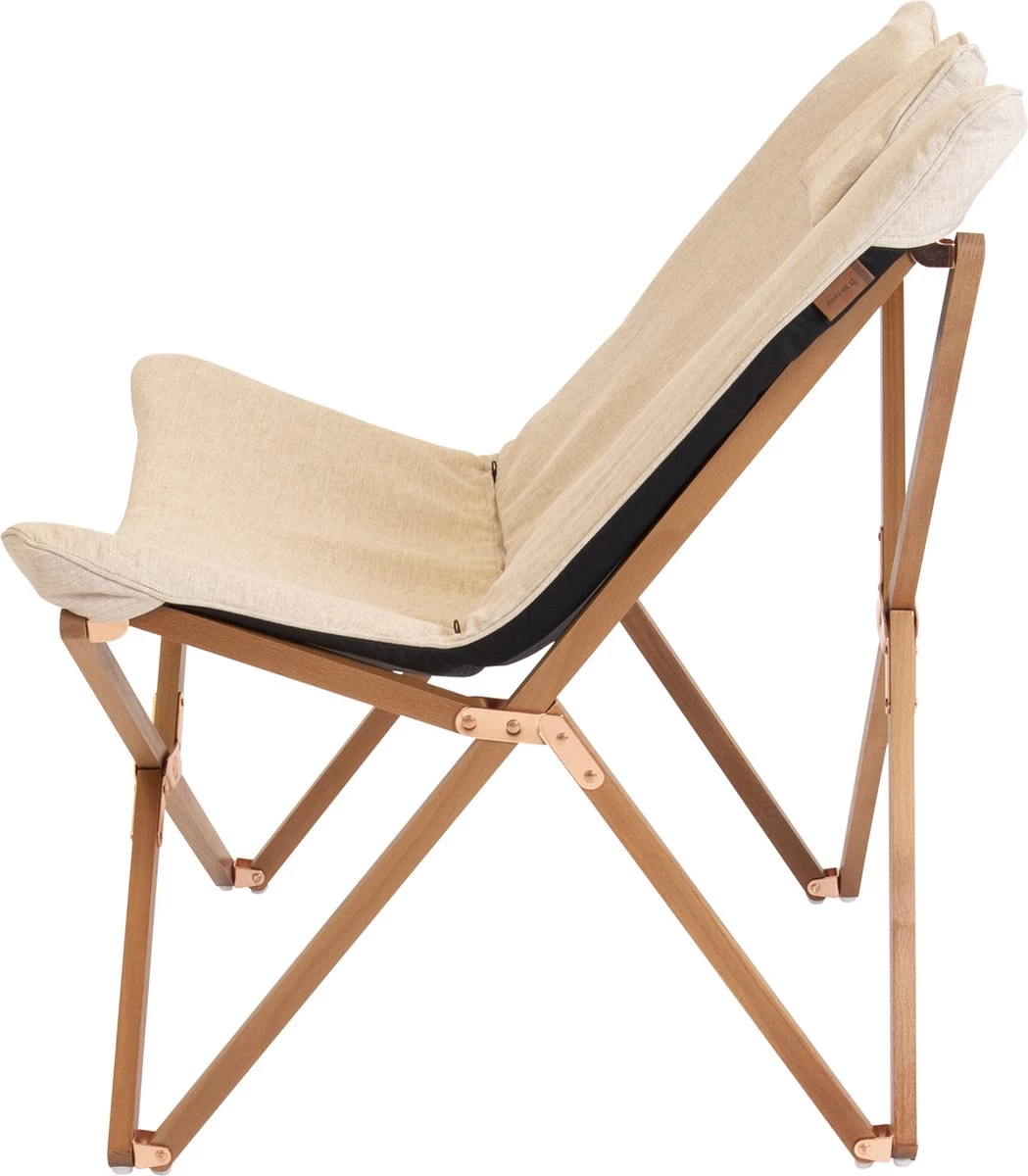 Bo-Camp Urban Outdoor Collection - Relaxstoel - Bloomsbury - M - Oxford Polyester - Beige 3 Bo-Camp Urban Outdoor Collection - Relaxstoel - Bloomsbury - M - Oxford Polyester - Beige - Afbeelding 3