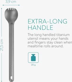 Navaris 2x Spork Met Extra Lange Handgreep - Set Van 2 - Campingbestek Van Titanium - Bestek Voor Onderweg - Lichtgewicht - Inclusief Bewaarzakje 11 Navaris 2x Spork Met Extra Lange Handgreep - Set Van 2 - Campingbestek Van Titanium - Bestek Voor Onderweg - Lichtgewicht - Inclusief Bewaarzakje -Buiten Kamperen 1054x1200 1