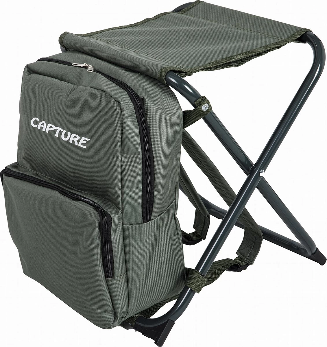 Capture Outdoor, "Traveller OX-37" Camping Kruk Met Rugzak, Opvouwbaar, Lichtgewicht, Verstelbare En Gevoerde Draagriemen, … 1 Capture Outdoor, "Traveller OX-37" Camping Kruk Met Rugzak, Opvouwbaar, Lichtgewicht, Verstelbare En Gevoerde Draagriemen, …