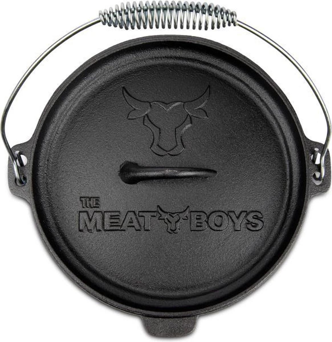 Merkloos Dutch Oven 4,5L - The Meat Boys - BBQ Pan 2 Merkloos Dutch Oven 4,5L - The Meat Boys - BBQ Pan - Afbeelding 2