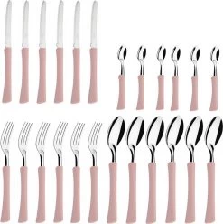 Di Solle Inova D - 6 Persoons Bestekset - Handige Opbergbak Met Raspdeksel - 26 Delig - Baby Pink -Buiten Kamperen 1193x1200 3