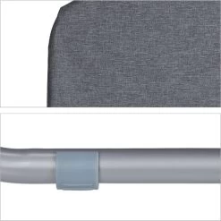 Relaxdays Strandstoel Opvouwbaar - Set Van 2 - Lage Campingstoel - Kampeerstoel Leuning - Grijs -Buiten Kamperen 1198x1200 15