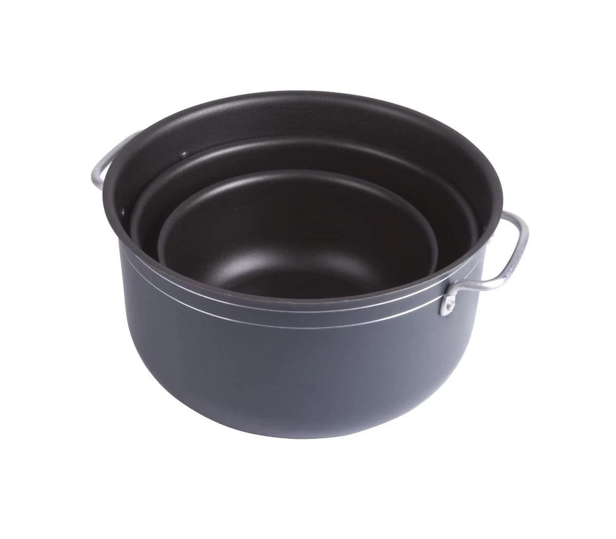 Bo-Camp Pannenset Rondo - 3-delig - Aluminium 4 Bo-Camp Pannenset Rondo - 3-delig - Aluminium - Afbeelding 4