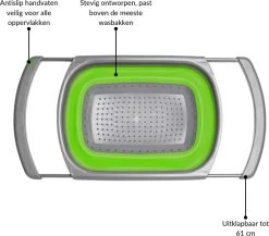 Buxibo - 3-Delige Keuken Vergiet Set Inklapbaar Groen/Grijs 38 Buxibo - 3-Delige Keuken Vergiet Set Inklapbaar Groen/Grijs -Buiten Kamperen 1200x1056 3