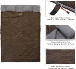 Where Tomorrow Double Slaapzak 220 X 150 Cm Diverse Kleuren - Bruin 9 Where Tomorrow Double Slaapzak 220 X 150 Cm Diverse Kleuren - Bruin -Buiten Kamperen 1200x1090