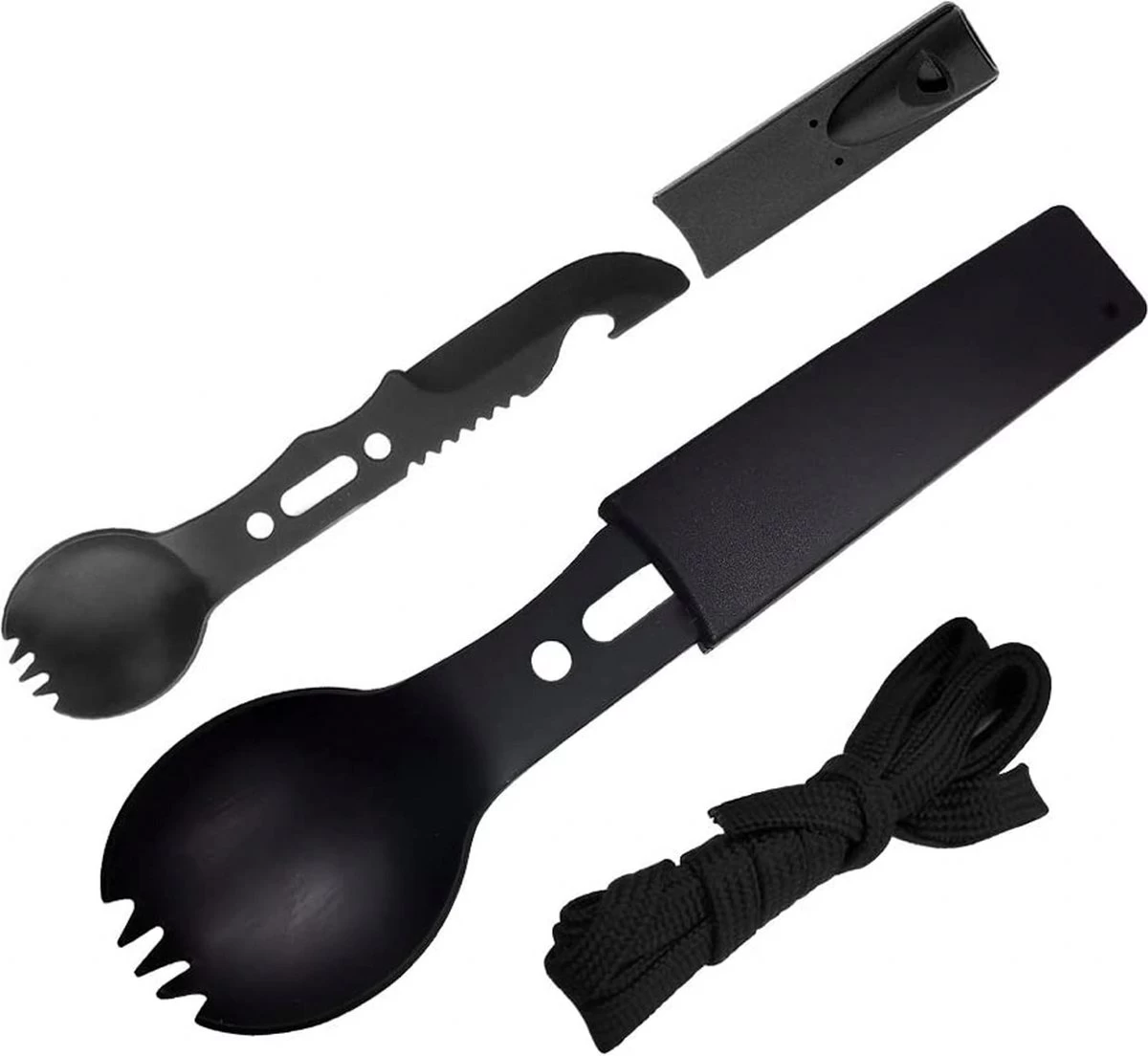 Lynnz® Spork 7 In 1 - Camping Bestek - Campingbestek - Campingservies - Reisbestek - Bestek To Go - Jachtmes - Rambomes 6 Lynnz® Spork 7 In 1 - Camping Bestek - Campingbestek - Campingservies - Reisbestek - Bestek To Go - Jachtmes - Rambomes - Afbeelding 6
