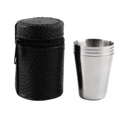 6x Rvs Shot Bekertjes - Borrelglaasjes - Thee/ Koffie Beker - Shotjes Met Leren Case - Bekers 30 ML -Buiten Kamperen 1200x1111 8