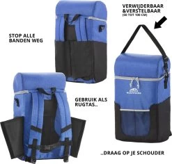Dutch Mountains Koeltas Rugzak | Cooler Backpack 20 Liter | Picknicktas | Lunchtas | Koelrugzak | Strandtas | Blauw -Buiten Kamperen 1200x1145 6