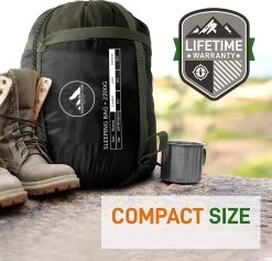 HikeMeister® Outdoor Survival Fishing Mummy Slaapzak 230 X 80 Cm -8°C -Buiten Kamperen 1200x1152