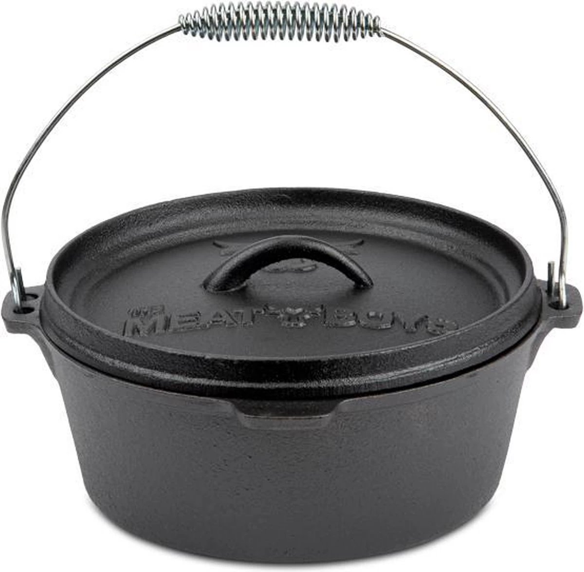 Merkloos Dutch Oven 4,5L - The Meat Boys - BBQ Pan 1 Merkloos Dutch Oven 4,5L - The Meat Boys - BBQ Pan