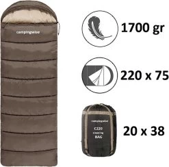 Campingwise All Season Slaapzak - Incl. Handige Opbergzak