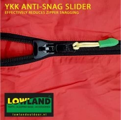 LOWLAND OUTDOOR® Donzen Slaapzak - Companion Economy - 210x80 Cm - Rood -Buiten Kamperen 1200x1196 2