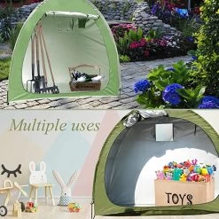 Merkloos Fietstent, Beschermhoes Fietsenschuur, Tent Voor Camping In De Open Lucht-groen 200*80*165CM -Buiten Kamperen 1200x1200 180