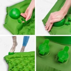 TRVLMORE Slaapmat - Zelfopblazend - 1 Persoons - Ingebouwde Pomp En Kussen - Groen 13 TRVLMORE Slaapmat - Zelfopblazend - 1 Persoons - Ingebouwde Pomp En Kussen - Groen -Buiten Kamperen 1200x1200 405