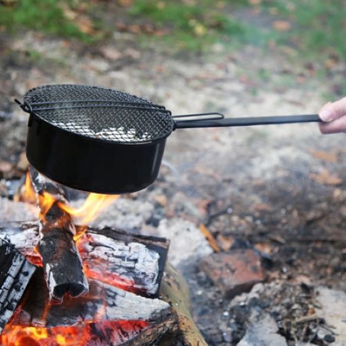 3BMT Popcorn Pan Voor Kampvuur - Met Popcorn Mais - Ook Voor BBQ 9 3BMT Popcorn Pan Voor Kampvuur - Met Popcorn Mais - Ook Voor BBQ - Afbeelding 9