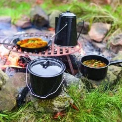 ESSCHERT DESIGN Pannenset Kampvuur - 4 Delig - Outdoor - Metaal -Buiten Kamperen 1200x1200 505