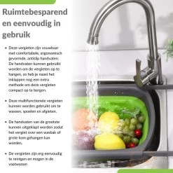 Buxibo - 3-Delige Keuken Vergiet Set Inklapbaar Groen/Grijs 24 Buxibo - 3-Delige Keuken Vergiet Set Inklapbaar Groen/Grijs -Buiten Kamperen 1200x1200 530