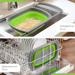 Buxibo - 3-Delige Keuken Vergiet Set Inklapbaar Groen/Grijs 39 Buxibo - 3-Delige Keuken Vergiet Set Inklapbaar Groen/Grijs -Buiten Kamperen 1200x1200 540