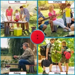 Kampeerkruk - Uitschuifbare Kruk - Rood/Zwart- Tot 120 Kg - Travel Stool - Opvouwbare Campingkruk - Inklapbaar Krukje - Telescopische Kruk - Camping - Outdoor 15 Kampeerkruk - Uitschuifbare Kruk - Rood/Zwart- Tot 120 Kg - Travel Stool - Opvouwbare Campingkruk - Inklapbaar Krukje - Telescopische Kruk - Camping - Outdoor -Buiten Kamperen 1200x1200 559