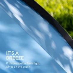 Navaris Windscherm Voor Het Strand - Zon- En Windbescherming Voor Drie Personen - Pop-up Speeltent Met UV- Bescherming - Beach Shelter Met Draagtas -Buiten Kamperen 1200x1200 73