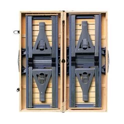 Merkloos Deuba Picknicktafel Campingtafel - Opvouwbaar Voor 4 Personen - Hout En Aluminium -Buiten Kamperen 1200x1200 753