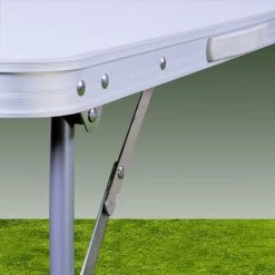 Merkloos Aluminium Inklapbare Tuintafel - Campingtafel - 80x60x68 Cm -Buiten Kamperen 1200x1200 807