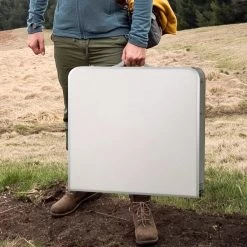 Merkloos Campingtafel - Opklapbaar - 75 X 55 X 70 Cm - Compact - Met Handvat -Buiten Kamperen 1200x1200 813