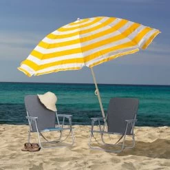 Relaxdays Strandstoel Opvouwbaar - Set Van 2 - Lage Campingstoel - Kampeerstoel Leuning - Grijs -Buiten Kamperen 1200x1200 863