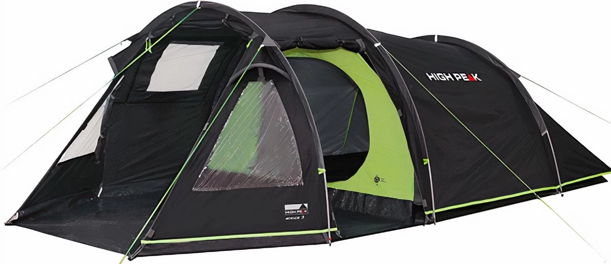High Peak Atmos 3 Tunneltent - Donkergrijs - 3 Persoons 1 High Peak Atmos 3 Tunneltent - Donkergrijs - 3 Persoons