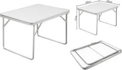 Merkloos Aluminium Inklapbare Tuintafel - Campingtafel - 80x60x68 Cm -Buiten Kamperen 1200x688 2