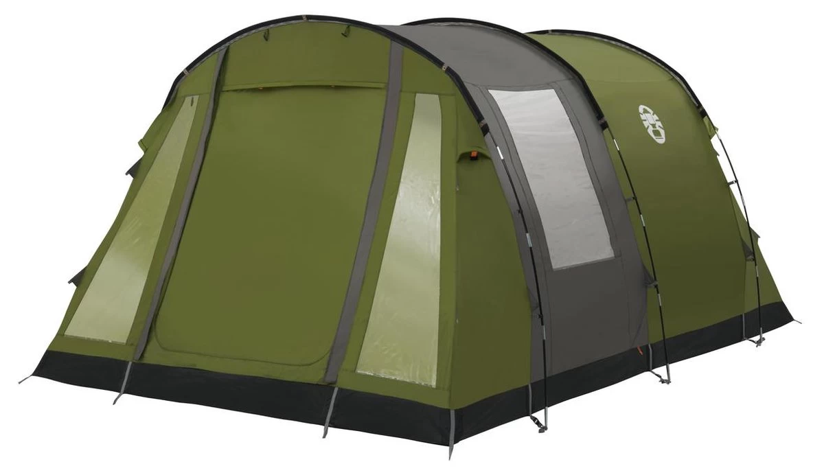 Coleman Cook 4 Tunneltent - Familietent - 4-Persoons - Groen 1 Coleman Cook 4 Tunneltent - Familietent - 4-Persoons - Groen