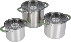 Bo-Camp - Pannenset - Elan Plus - 3-Delig - RVS -Buiten Kamperen 1200x726 1