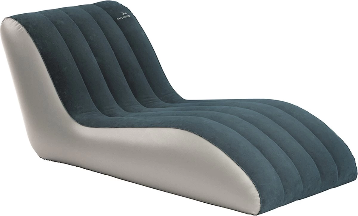 Easy Camp Comfy Lounger-Campingstoel-Ligstoel-Opblaasbaar-Staal Blauw 2 Easy Camp Comfy Lounger-Campingstoel-Ligstoel-Opblaasbaar-Staal Blauw - Afbeelding 2