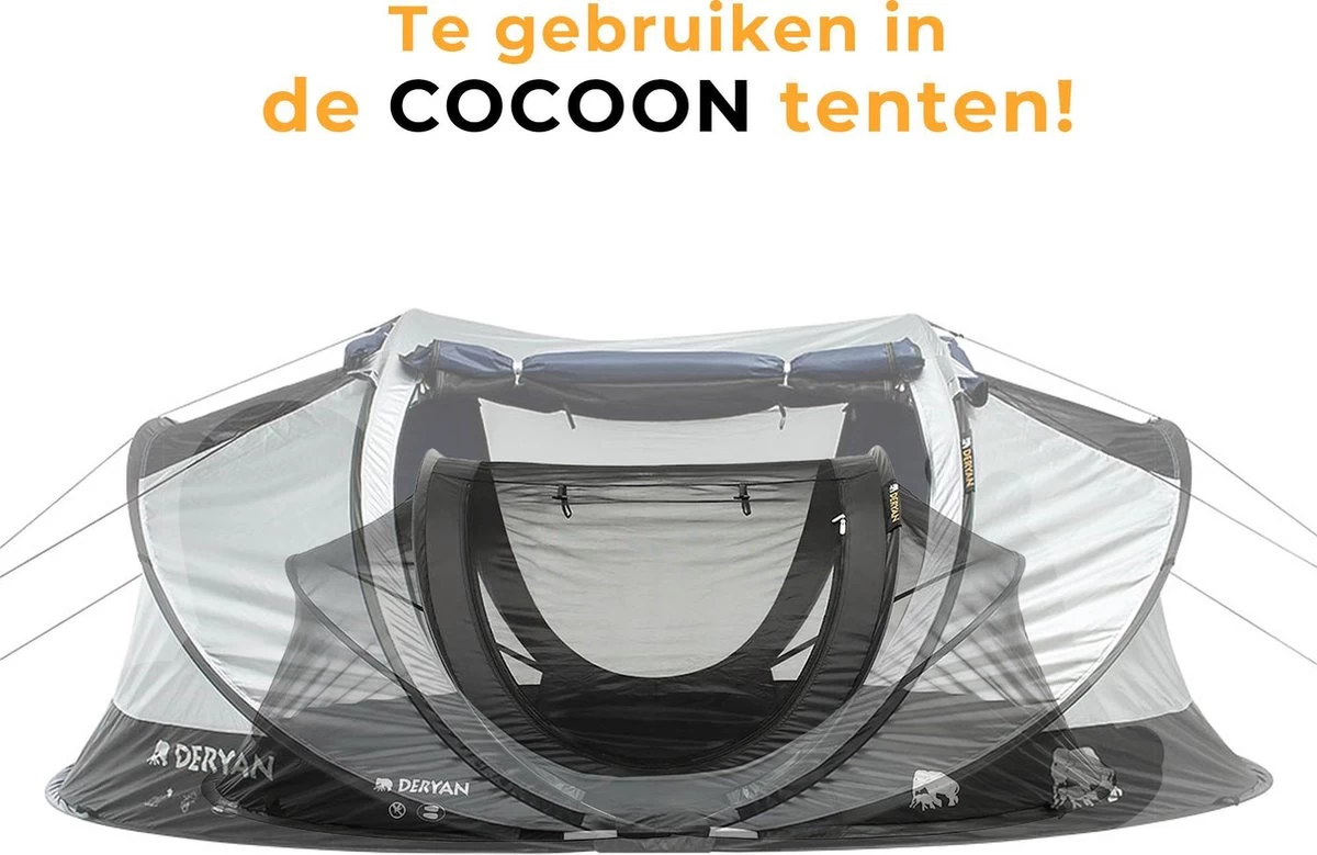 Deryan Luxe Pop-up Reisklamboe - Lichtgewicht 2 Persoons Klamboe – Geimpregneerd - Slaapcompartiment Voor Tent - Binnentent 8 Deryan Luxe Pop-up Reisklamboe - Lichtgewicht 2 Persoons Klamboe – Geimpregneerd - Slaapcompartiment Voor Tent - Binnentent - Afbeelding 8