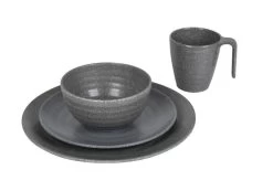 Bo-Camp Campingservies - 100% Melamine - 16-delig - Stone - Grijs -Buiten Kamperen 1200x794 24