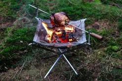 Firekorf + Grill + Spit : Opvouwbare Vuurkorf / Vuurschaal Met Rooster En Spit - Draagbare BBQ - Opbergtas - Kampeer Grill - Kookset -Buiten Kamperen 1200x799 73