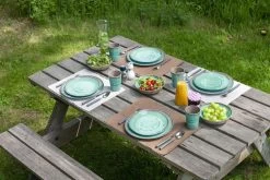 Bo-Camp Servies Halo - 12 Delig Melamine - Aqua -Buiten Kamperen 1200x800 115