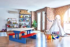 Merkloos Kinder Picknicktafel Met Parasol - Blauw 14 Merkloos Kinder Picknicktafel Met Parasol - Blauw -Buiten Kamperen 1200x800 133