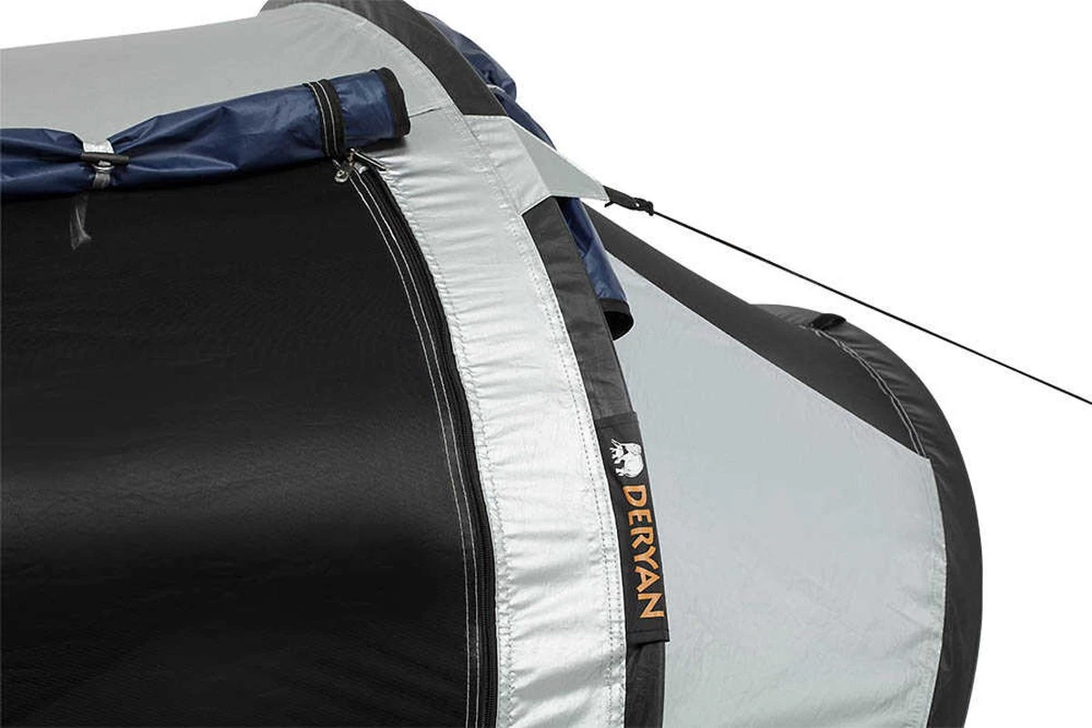 Deryan Cocoon Pop Up Tent - Luchtbed - Luchtpomp - 4 Persoons - Zilver 11 Deryan Cocoon Pop Up Tent - Luchtbed - Luchtpomp - 4 Persoons - Zilver - Afbeelding 11