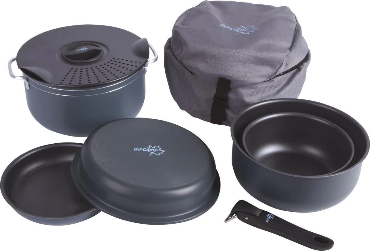 Bo-Camp Pannenset - Camping - 7-delig - Aluminium 17 Bo-Camp Pannenset - Camping - 7-delig - Aluminium - Afbeelding 17
