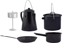 ESSCHERT DESIGN Pannenset Kampvuur - 4 Delig - Outdoor - Metaal -Buiten Kamperen 1200x837