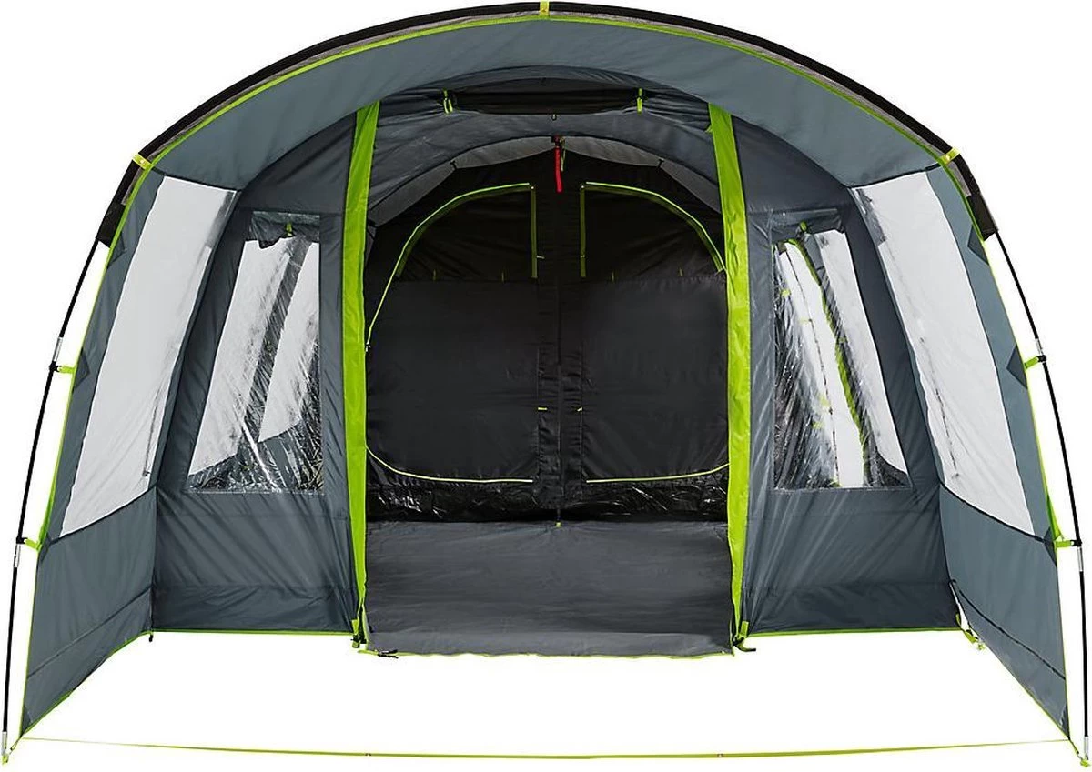 Coleman Vail 4L Tunneltent - Familie Tent - 4-Persoons - Grijs/Groen 1 Coleman Vail 4L Tunneltent - Familie Tent - 4-Persoons - Grijs/Groen