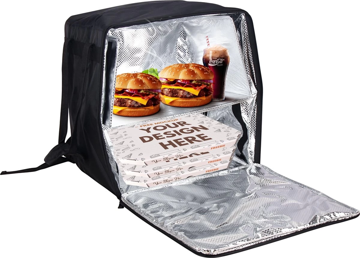 Merkloos Bezorgtas Rugzak Zwart 63 Liter 3 Merkloos Bezorgtas Rugzak Zwart 63 Liter - Afbeelding 3