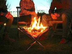 Firekorf + Grill + Spit : Opvouwbare Vuurkorf / Vuurschaal Met Rooster En Spit - Draagbare BBQ - Opbergtas - Kampeer Grill - Kookset -Buiten Kamperen 1200x900 28