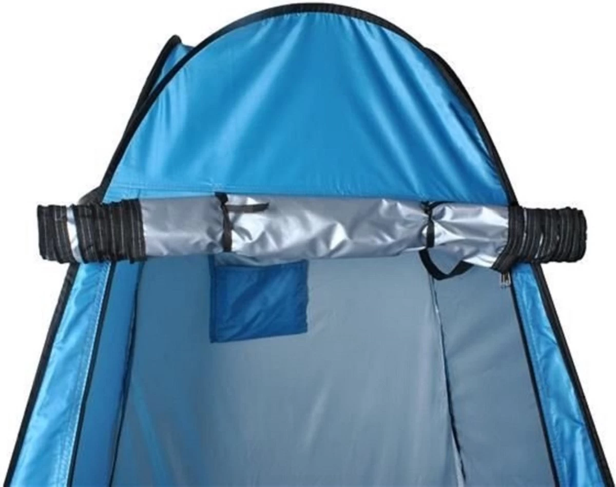 Merkloos 4 In 1 Pop-up Douchetent Voor Omkleden, Douchen, Toilet En Opslag - 1 Persoons Tent - Camping Douche En Omkleedtent - Inclusief Haringen En Draagtas - 190 X 110 X 110 Cm Blauw 8 Merkloos 4 In 1 Pop-up Douchetent Voor Omkleden, Douchen, Toilet En Opslag - 1 Persoons Tent - Camping Douche En Omkleedtent - Inclusief Haringen En Draagtas - 190 X 110 X 110 Cm Blauw - Afbeelding 8