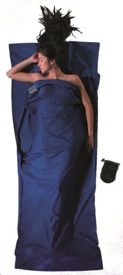 Cocoon TravelSheet - Lakenzak - Katoen - Ultramarine Blue -Buiten Kamperen 537x1200