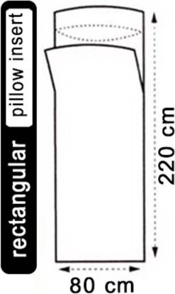 LOWLAND OUTDOOR® LAKENZAK - 100% KATOEN - RECHT MODEL - 220X80 CM - 350GR -Buiten Kamperen 716x1200