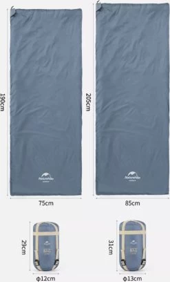 Naturehike® Slaapzak - Lichtgewicht - 190*75cm - Compact - Waterdicht - 3 Seizoenen Slaapzak Lente, Zomer & Herfst - Outdoor - Slaapzakken Volwassen & Kinderen -Buiten Kamperen 726x1200 1